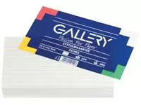 Een Gallery witte systeemkaarten, ft 7,5 x 12,5 cm, gelijnd, pak van 100 stuks koop je bij ShopXPress