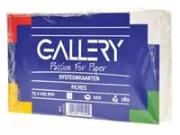 Een Gallery witte systeemkaarten, ft 7,5 x 12,5 cm, geruit 5 mm, pak van 100 stuks koop je bij ShopXPress