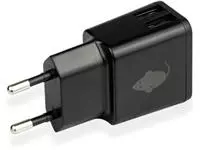 Een Greenmouse Dual oplader 2 x USB-A, zwart koop je bij ShopXPress
