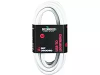 Een Greenmouse Lightning kabel, USB-A naar 8-pin, 2 m, wit koop je bij ShopXPress