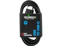Een Greenmouse kabel, USB-A naar USB-C, 1 m, zwart koop je bij ShopXPress