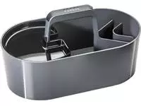 Een Han Toolbox Loft draagbare bureaustandaard met schaal, 4 vakken, grijs (Granite) koop je bij ShopXPress