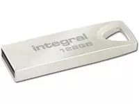 Een Integral ARC USB stick 2.0, 128 GB, zilver koop je bij ShopXPress