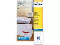 Een Avery J8161-25 adresetiketten ft 63,5 x 46,6 mm (b x h), 450 etiketten, wit koop je bij ShopXPress