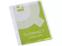 Een Q-CONNECT geperforeerde showtas A4 11-gaatsperforatie PP transparant pak van 5 stuks koop je bij ShopXPress