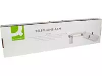 Een Q-CONNECT telefoonarm, lichtgrijs koop je bij ShopXPress