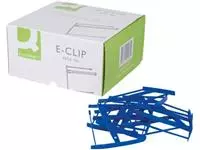 Een Q-CONNECT archiefbinder E-clip, doos van 100 stuks, blauw koop je bij ShopXPress