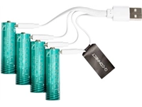 Een Q-CONNECT USB-C herlaadbare batterijen AA, blister van 4 stuks koop je bij Supplierz BV