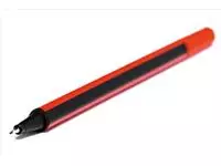 Een Q-CONNECT fineliner, 0,4 mm, driehoekig, rood koop je bij ShopXPress