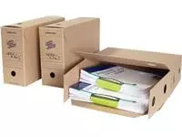 Een Loeff's archiefdoos Jumbo box, massief karton, bruin, pak van 8 stuks koop je bij ShopXPress