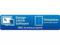 Een Avery transparante etiketten QuickPEEL ft 99,1 x 42,3 mm (b x h), 300 stuks, 12 per blad koop je bij ShopXPress