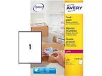 Een Avery L7167B-100 BlockOut zelfklevende etiketten QuickPeel, ft 199,6 x 289,1 mm (b x h), 100 etiketten koop je bij ShopXPress