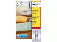 Een Avery L7551-25 adresetiketten ft 38,1 x 21,2 mm (b x h), 1.625 etiketten, transparant koop je bij ShopXPress