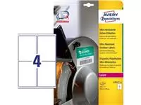 Een Avery L7915-10 weerbestendige etiketten ft 99,1 x 139 mm (b x h), 40 etiketten, wit koop je bij ShopXPress