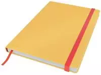 Een Leitz Cosy notitieboek met harde kaft, voor ft B5, gelijnd, geel koop je bij ShopXPress