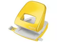 Een Leitz WOW perforator, 30 blad, geel, op blister koop je bij ShopXPress