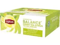 Een Lipton thee, Green Tea Citrus, pak van 100 zakjes koop je bij ShopXPress
