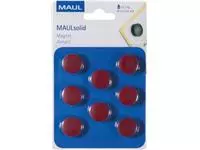 Een MAUL magneet Solid 20mm trekkracht 300gr blister 8 rood koop je bij ShopXPress