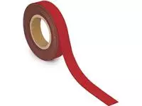 Een MAUL magnetisch etiketband beschrijf- en wisbaar, 10mtx30mm, rood koop je bij ShopXPress
