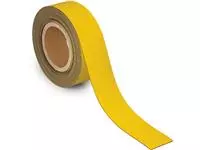 Een MAUL magnetisch etiketband beschrijf- en wisbaar, 10mtx50mm, geel koop je bij ShopXPress