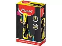 Een Maped Fluo&#39;Peps Flex markeerstift, geel, doos van 12 stuks koop je bij ShopXPress