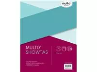 Een Multo geperforeerde showtas ft A4, 23-gaatsperforatie, 80 micron, gekorreld koop je bij ShopXPress