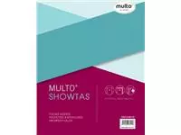 Een Multo geperforeerde showtas ft A4, 23-gaatsperforatie, glashelder, pak van 10 stuks koop je bij ShopXPress