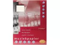 Een Multo muziekpapier voor ft A4, 23-gaatsperforatie koop je bij ShopXPress