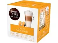 Een Nescafé Dolce Gusto koffiecapsules, Latte Macchiato, pak van 16 stuks koop je bij ShopXPress