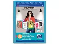 Een OXFORD Polyvision personaliseerbare presentatiealbum, formaat A4, uit PP, 20 tassen, blauw koop je bij ShopXPress