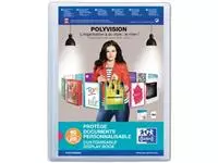 Een OXFORD Polyvision personaliseerbare presentatiealbum, formaat A4, uit PP, 20 tassen, transparant koop je bij ShopXPress