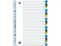 Een OXFORD tabbladen, formaat A4, uit PP, 11-gaatsperforatie, gekleurde tabs, set 1-31 koop je bij ShopXPress