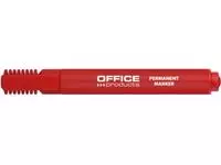 Een Office Products permanent marker 1-5 mm, beitelpunt, rood koop je bij ShopXPress