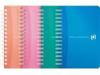 Een Oxford Office My Colours notitieboekje, 180 bladzijden, ft 9 x 14 cm, geruit 5 mm, geassorteerde kleuren koop je bij ShopXPress
