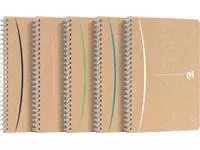 Een Oxford Touareg spiraalschrift, 180 bladzijden, ft A5, geruit 5 mm, geassorteerde kleuren koop je bij ShopXPress