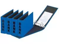 Een Pagna ringmap (PCR) ft 14 x 25 cm, blauw, glans uitvoering met zwarte belettering koop je bij ShopXPress
