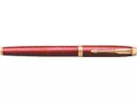 Een Parker IM Premium roller, fijn, in giftbox, Deep red (rood/goud) koop je bij ShopXPress