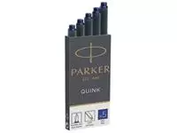 Een Parker Quink inktpatronen permanent blauw, doos met 5 stuks koop je bij ShopXPress