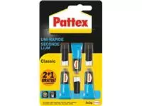 Een Pattex Classic secondelijm, 3 g, 2 + 1 gratis, op blister koop je bij ShopXPress