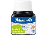 Een Pelikan Oost-Indische inkt sepia, flesje van 10 ml koop je bij ShopXPress