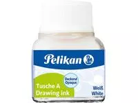 Een Pelikan Oost-Indische inkt wit, flesje van 10 ml koop je bij ShopXPress