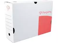 Een Pergamy archiefdoos, 10 x 25 x 33 cm (l x h x p), wit, manuele montage koop je bij ShopXPress