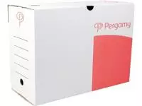 Een Pergamy archiefdoos, 15 x 25 x 33 cm (l x h x p), wit, manuele montage koop je bij ShopXPress