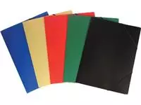 Een Pergamy elastomap geassorteerde kleuren: rood, blauw, groen geel en zwart koop je bij ShopXPress