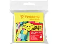 Een Pergamy notes, ft 76 x 76 mm, pak van 2, neon geel en neon groen koop je bij ShopXPress