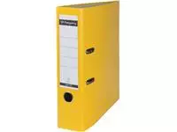 Een Pergamy ordner, voor ft A4, uit PP en papier, met beschermrand, rug van 8 cm, geel koop je bij ShopXPress