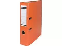 Een Pergamy ordner, voor ft A4, uit PP en papier, zonder beschermrand, rug van 7,5 cm, oranje koop je bij ShopXPress