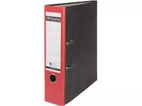 Een Pergamy ordner, voor ft A4, uit karton, rug van 8 cm, gewolkt rood koop je bij ShopXPress