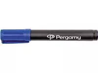 Een Pergamy permanent marker met beitelpunt, blauw koop je bij ShopXPress