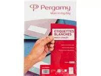 Een Pergamy witte etiketten, ft 210 x 148 (A5), rechte hoeken, pak van 200 etiketten koop je bij ShopXPress